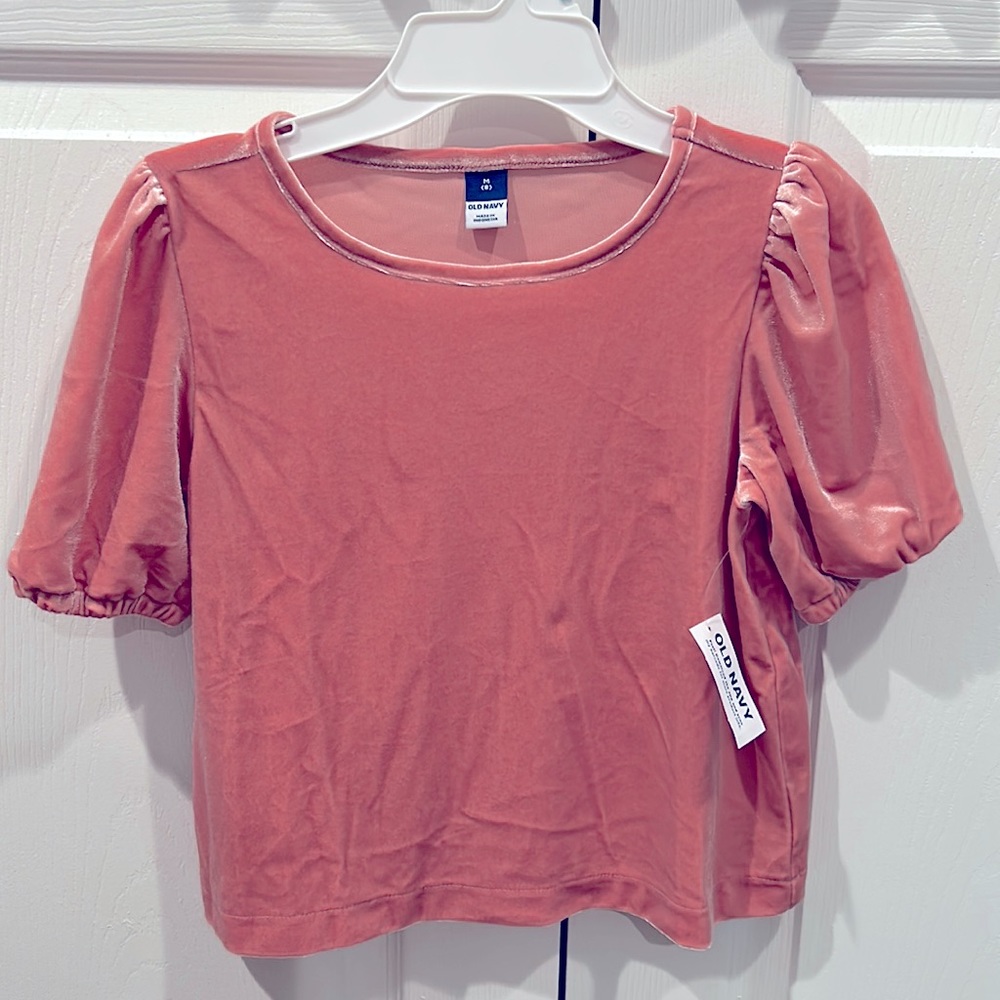 Old Navy Girls Velour Blouse size M (8)
